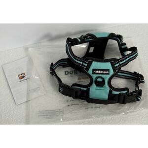 New Rabbit Goo No Pull, Adjustable Dog Harness Reflective and Padded Sz M